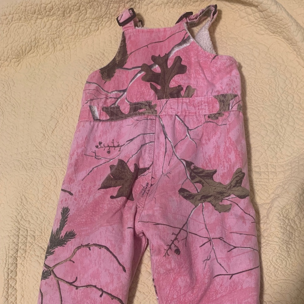 Fleece pink camo Overall